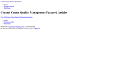 Desktop Screenshot of contactcenterqualitymanagementreport.com